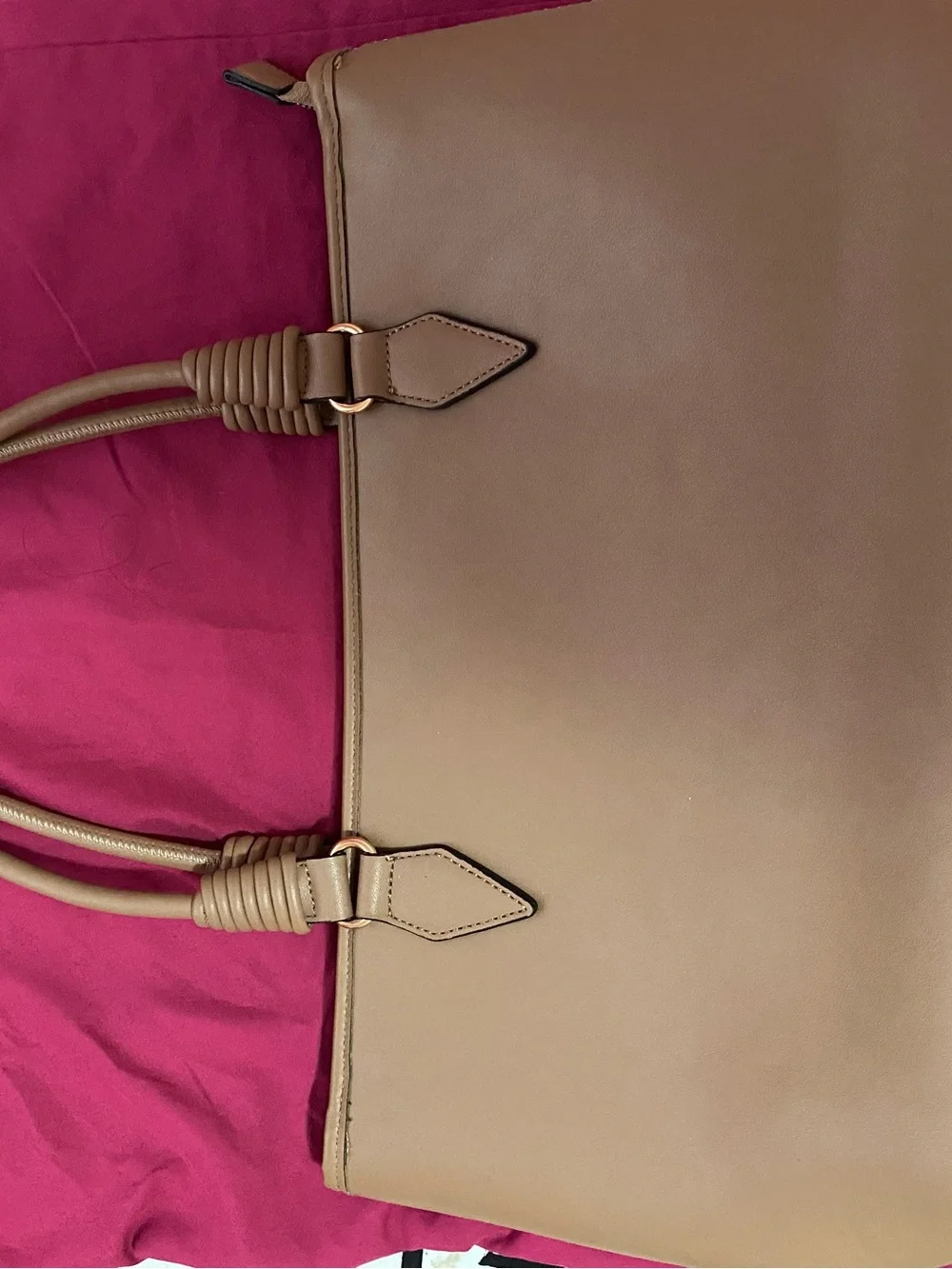 Vintage Women's Brown Tote Bag - Picture 5 of 11